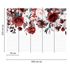 Photo Wallpaper Stone Wall Flowers grey red Designwalls 3