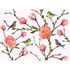 Photo Wallpaper Flowers Birds Branches white pink green 2