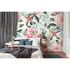 Room Picture Photo Wallpaper Roses Birds Leaves white pink green 1
