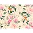 Image Photo Wallpaper Roses Birds Leaves beige green pink 2