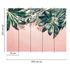 Photo Wallpaper Leaves Concrete green pink Designwalls 3