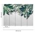 Photo Wallpaper Leaves Concrete green grey Designwalls 4