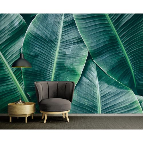 Photo Wallpaper Banana Leaves green Designwalls