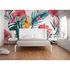 Room Image Photo Wallpaper Flowers Leaves Tropical white pink 1