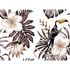 Image Photo Wallpaper Toucan Flowers Leaves brown cream white 2