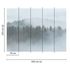 Photo Wallpaper Trees Forest Fog grey green Designwalls 3