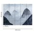 Picture Photo Wallpaper Mountains Birds Fog grey black 3
