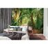 Room Image Photo Wallpaper Palms Path Tropical green brown 1
