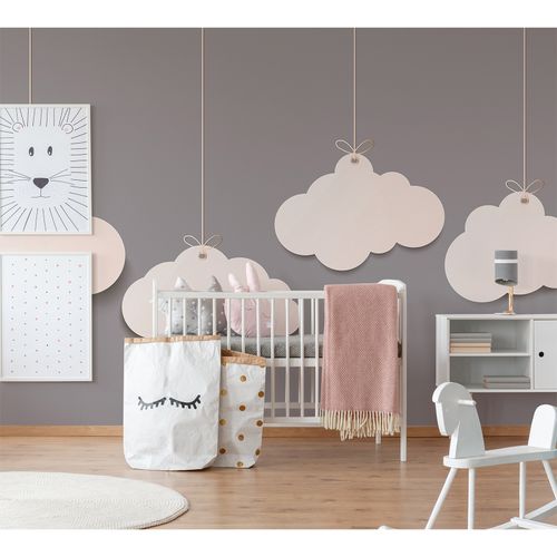Room Image Photo Wallpaper Clouds Mobile Kids grey white