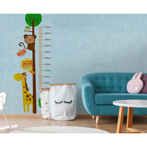 Room Image Photo Wallpaper Kids Scale Animals blue colourful