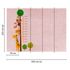 Photo Wallpaper Kids Scale Animals pink colourful 3