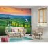 Room Picture Photo Wallpaper Tuscany Landscape green blue orange 1