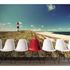 Photo Wallpaper Lighthouse Sea blue green beige 1