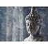 Photo Wallpaper Buddha Asia Sculpture blue grey 1