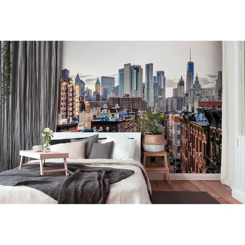 Photo Wallpaper New York Big City Skyscrapers grey