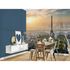 Room Image Photo Wallpaper Eiffel Tower Paris View green grey 1