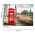 Picture Photo Wallpaper Telephone Box London Big Ben red brown 3