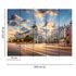 Image Photo Wallpaper Gran Via Madrid Street blue yellow grey 3
