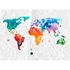 Image Photo Wallpaper Paper World Map Aquarell white colourful 2