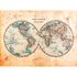 Image Photo Wallpaper World Map Retro brown blue Designwalls 1