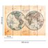 Picture Photo Wallpaper World Map Retro brown blue Designwalls 3