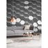 Room Image Photo Wallpaper 3D Hexagon Honeycombs silver grey 1
