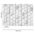 Photo Wallpaper 3D Hexagon Honeycombs white silver 3