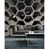 Photo Wallpaper 3D Honeycombs Tubes Concrete light grey 1
