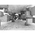 Image Photo Wallpaper 3D Tetris Concrete Blocks grey 2