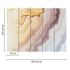 Picture Photo Wallpaper Marble Waves yellow orange grey 3