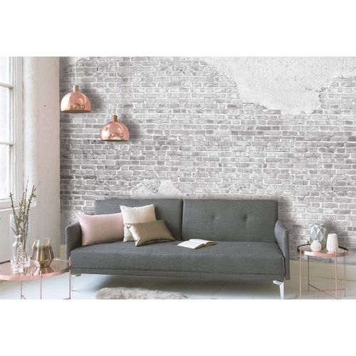 Photo Wallpaper Stone Wall Plaster grey Designwalls