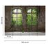 Picture Photo Wallpaper Window Plaster Wall grey green 3