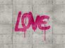 Picture Photo Wallpaper Love Concrete Stone grey pink 38265-1 2