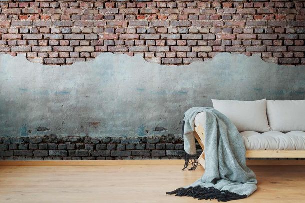 Picture Photo Wallpaper Plaster Brick Wall grey brown 38334-1