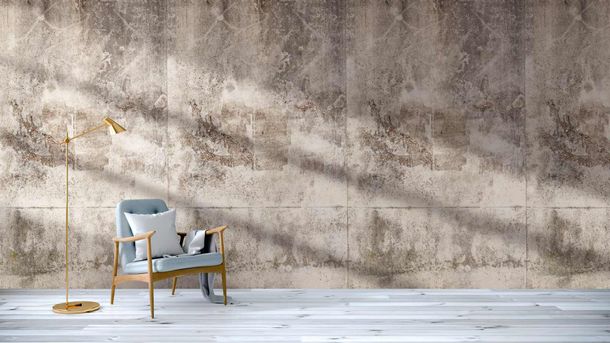 Illustration Photo Wallpaper Concrete Plaster Wall grey brown 38339-1