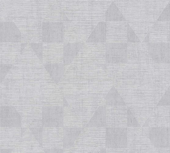 Image Non-Woven Wallpaper Graphic Trapeze silver Gloss 38196-1