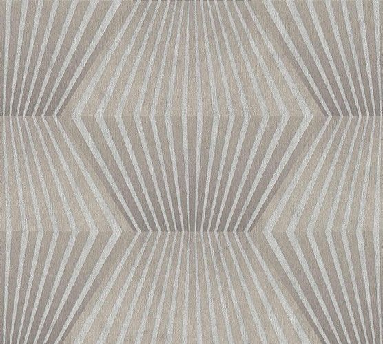 Image Non-Woven Wallpaper Graphic 3D greige Gloss 38204-3