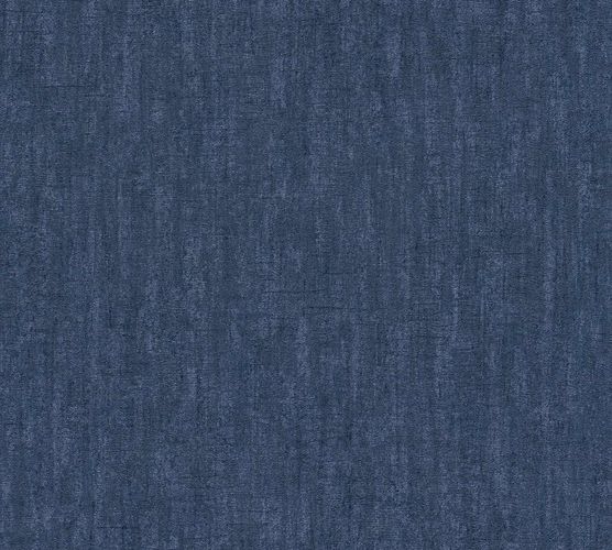 Picture Non-Woven Wallpaper Vintage Plain blue Gloss 38205-1