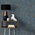 Picture Non-Woven Wallpaper Plaster Metallic dark blue 10179-08 2