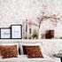 Picture Non-Woven Wallpaper Flowers white pink blue 10250-05 2