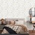 Image Non-Woven Wallpaper Flowers cream beige violet 10250-09 2