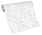 Photography Non-Woven Wallpaper Floral Bushes white silver 10251-01 5