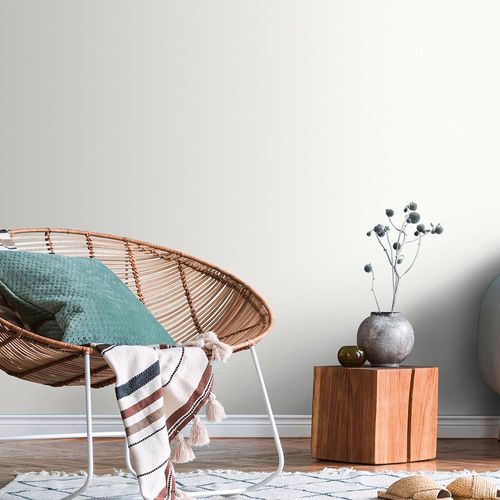 Image Non-Woven Wallpaper Plain Textile white 10215-01