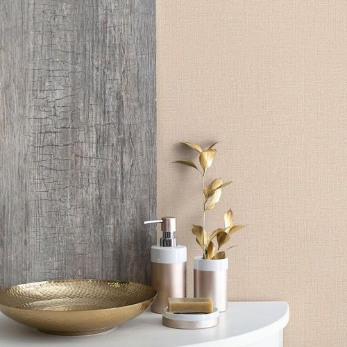Picture Non-Woven Wallpaper Plain Textile apricot 10215-05