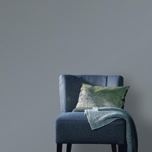 Image Non-Woven Wallpaper Plain Textile dark blue 10215-19