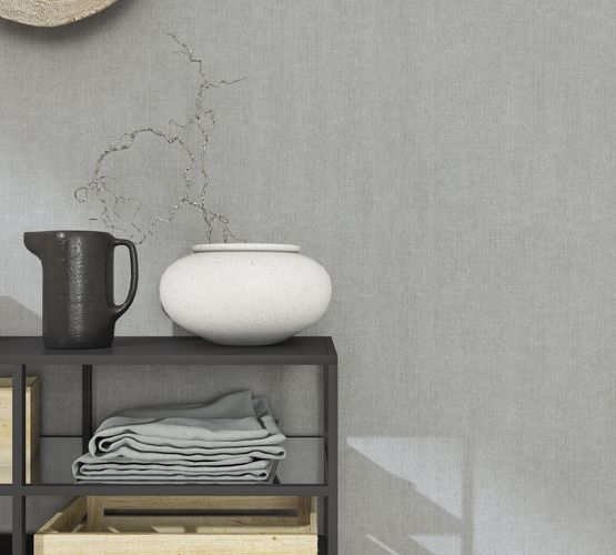 Illustration Non-Woven Wallpapern Textile grey Metallic 85741