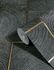 Photography Non-Woven Wallpapern Tiles Wood black gold 85743 3