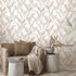 Picture Wallpaper ELLE Floral Leaves blue gold Gloss 10207-08 2