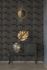 Image Non-Woven Wallpaper Squares Dots black gold 38525-3 5