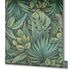Photo Non-Woven Wallpaper Leaves Floral green black 33304 3